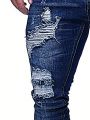 Men'S Plus Size Skinny Ripped Jeans