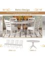 Nestfair 5-Piece Round Dining Table with 4-Chairs