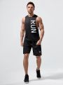 Men Letter Graphic Sports Tank Top