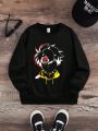 Tween Boy Figure Graphic Thermal Lined Sweatshirt